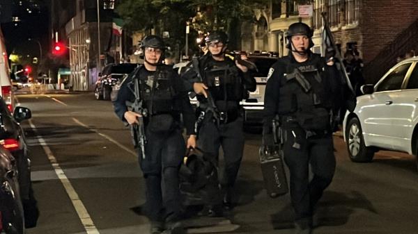 Heavily armed officers responded to the townhouse after Mugrabi reported Vaughn had barricaded himself in a bedroom